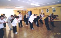Students bowing to Sifu Wong for giving the seminar
