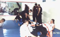 Ground fighting techniques in action