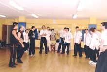 Sifu Jason Wong lecturing in the Push Hands seminar