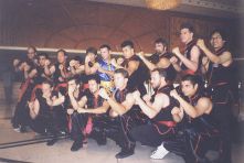 The whole group in Jiang Men, China 1998
